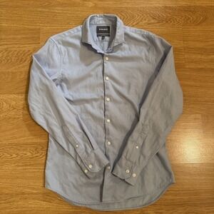 Bonobos Shirt Men's Blue Medium Tailored Slim Fit Long Sleeve Preppy Soft Cotton